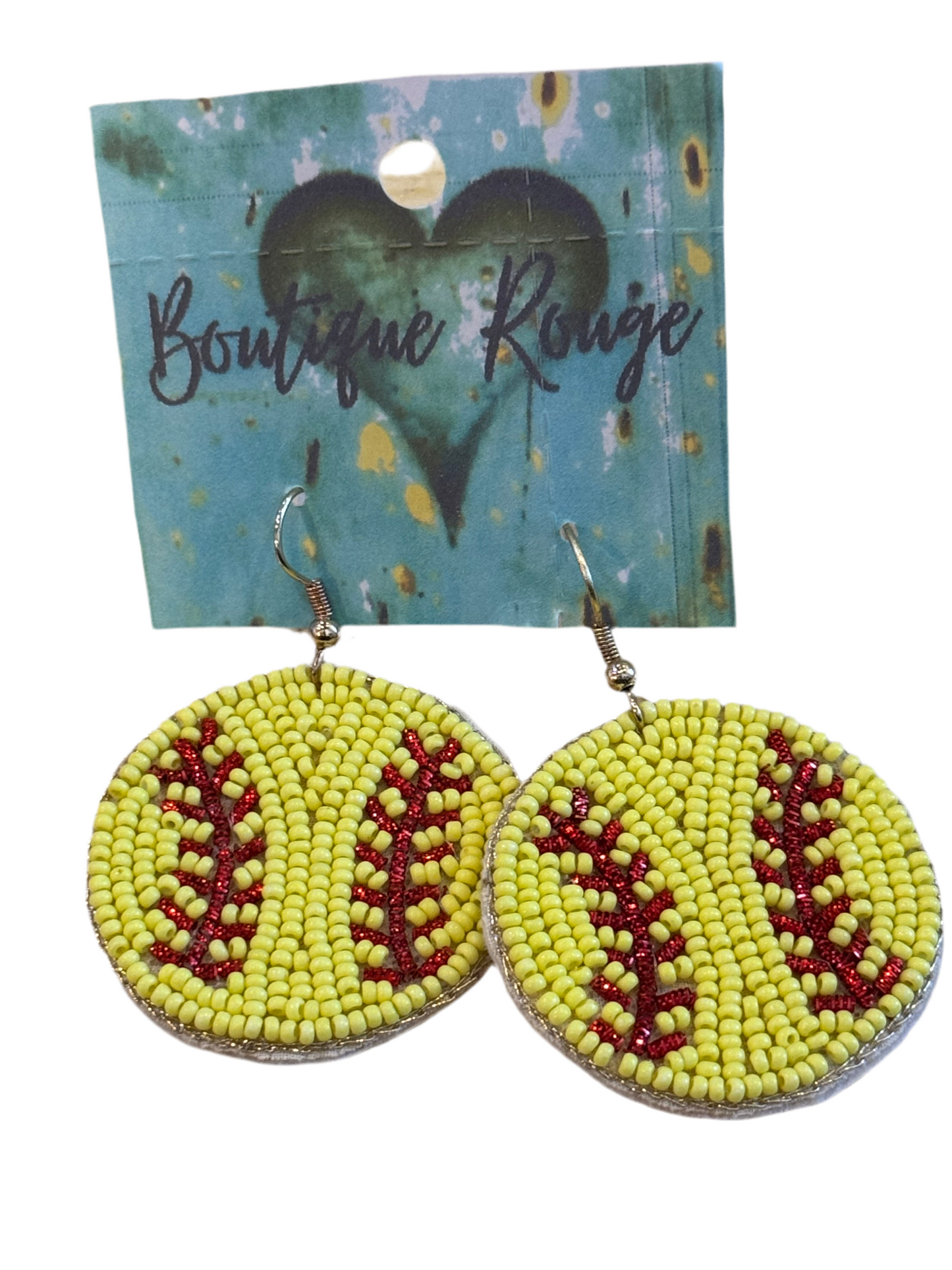 Sports Earrings Beaded Small