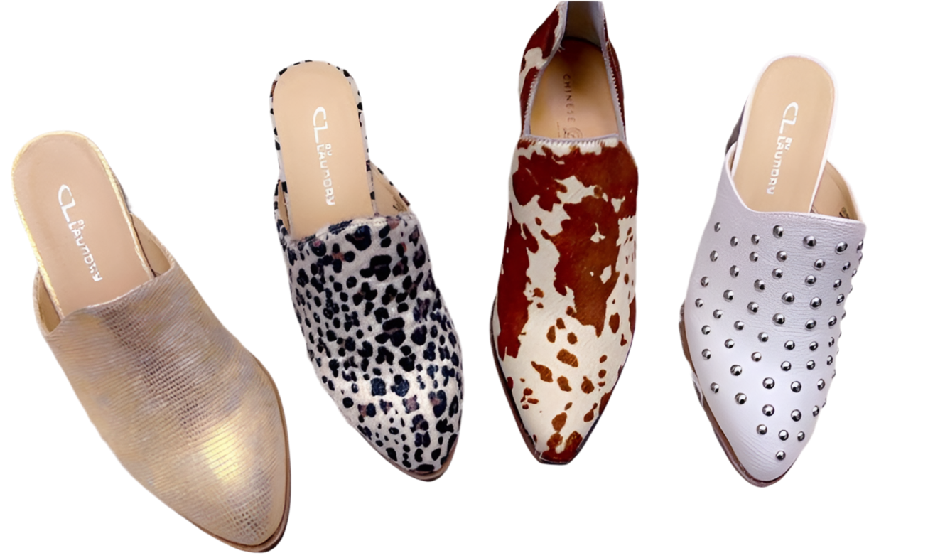 Champagne Catherine Lizard Mules
