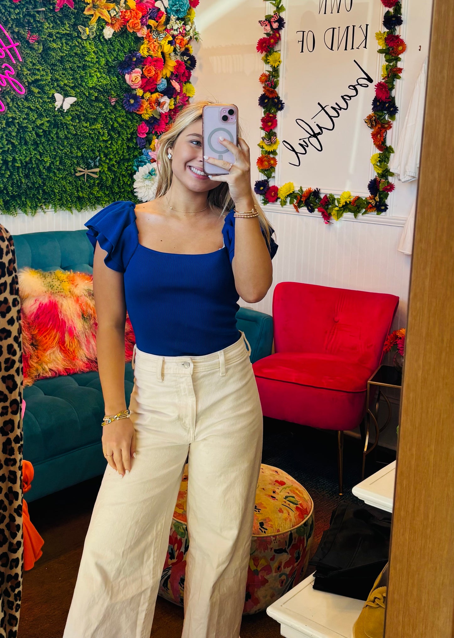 Ruffle Sleeve Top
