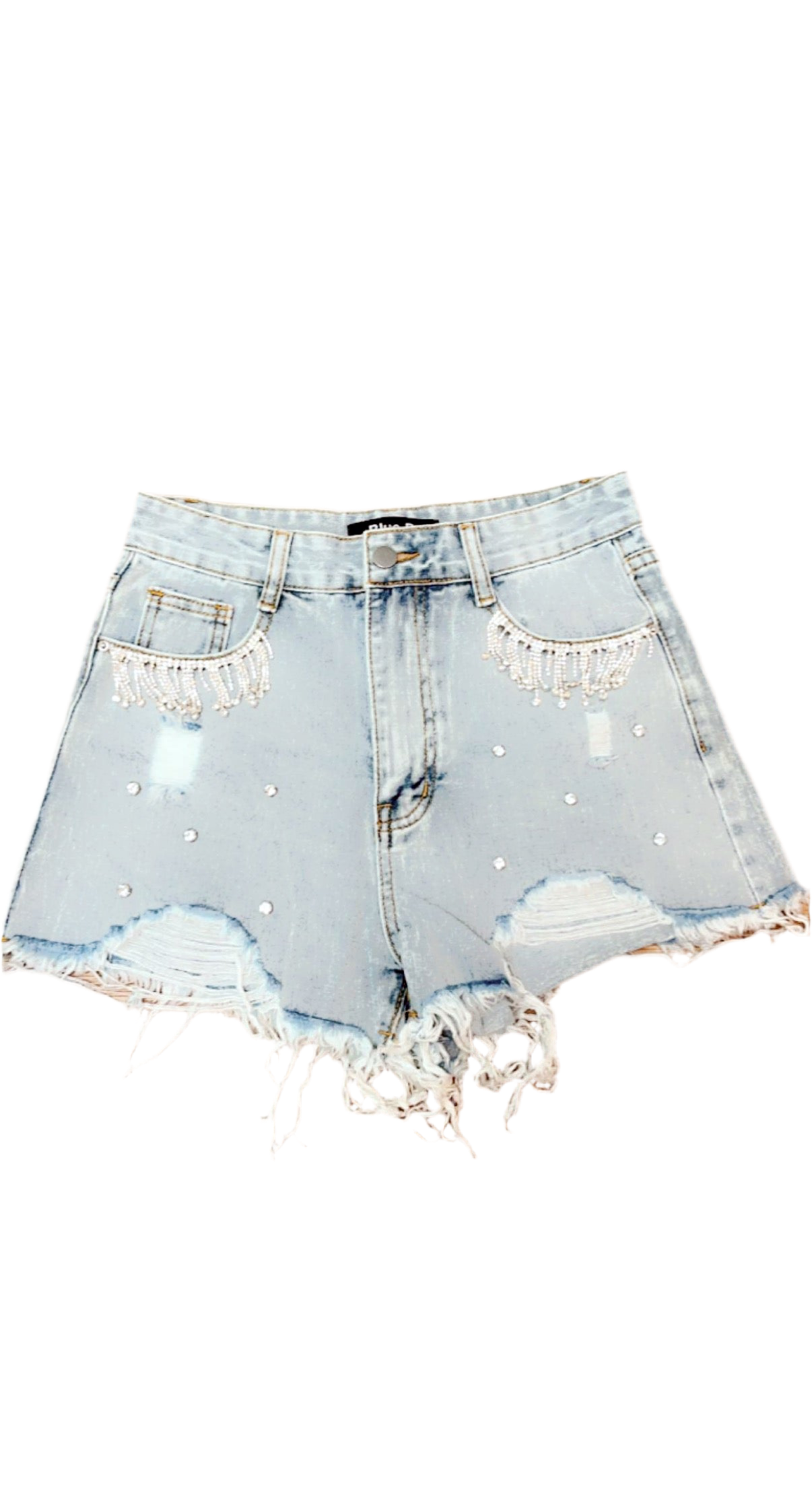 Denim Bling Shorts