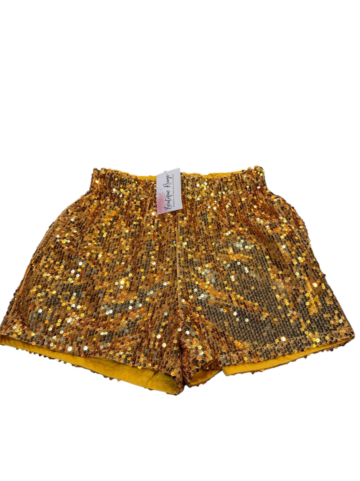High Waisted Sequin Shorts