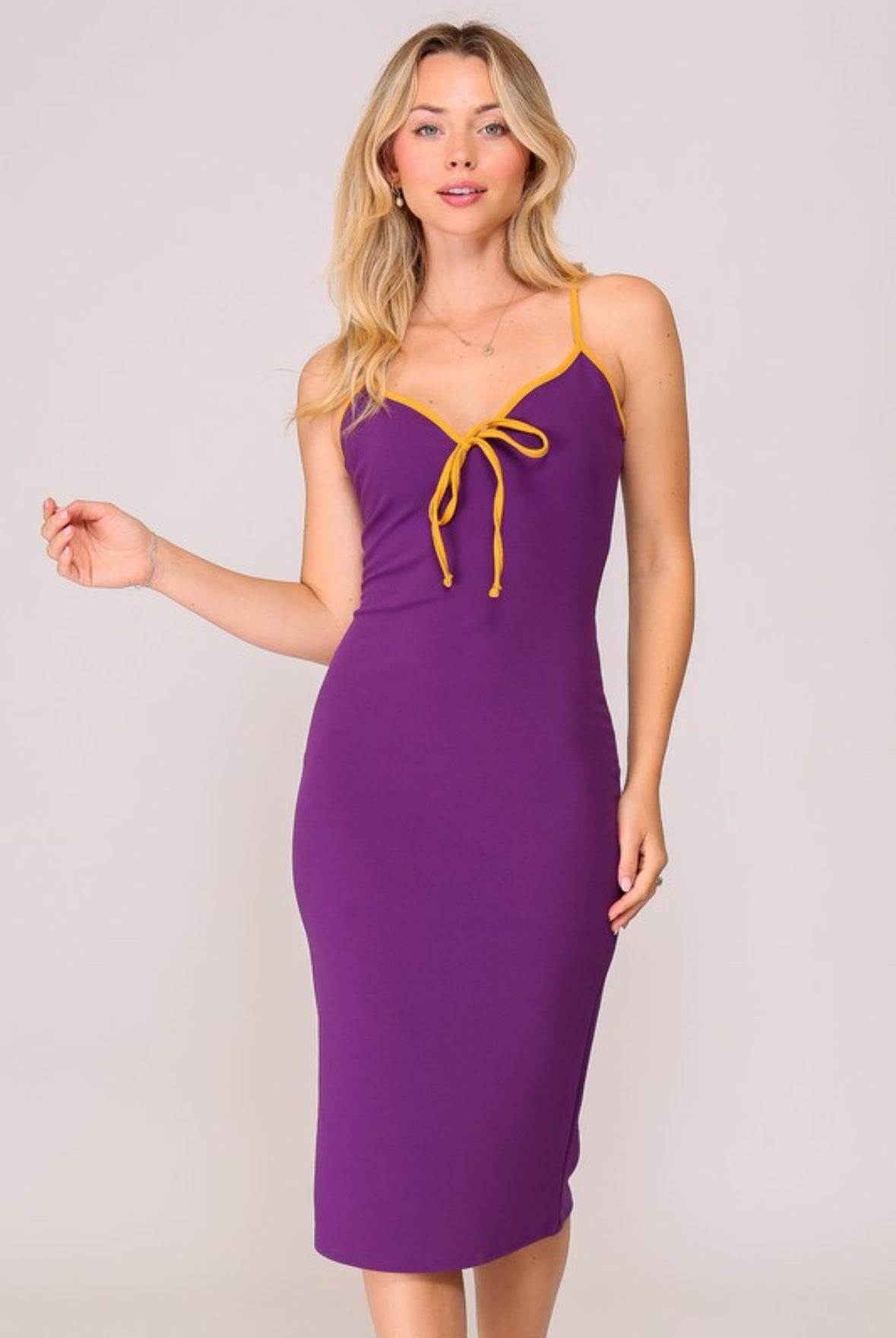 Geaux Tigahs Midi Bodycon Dress