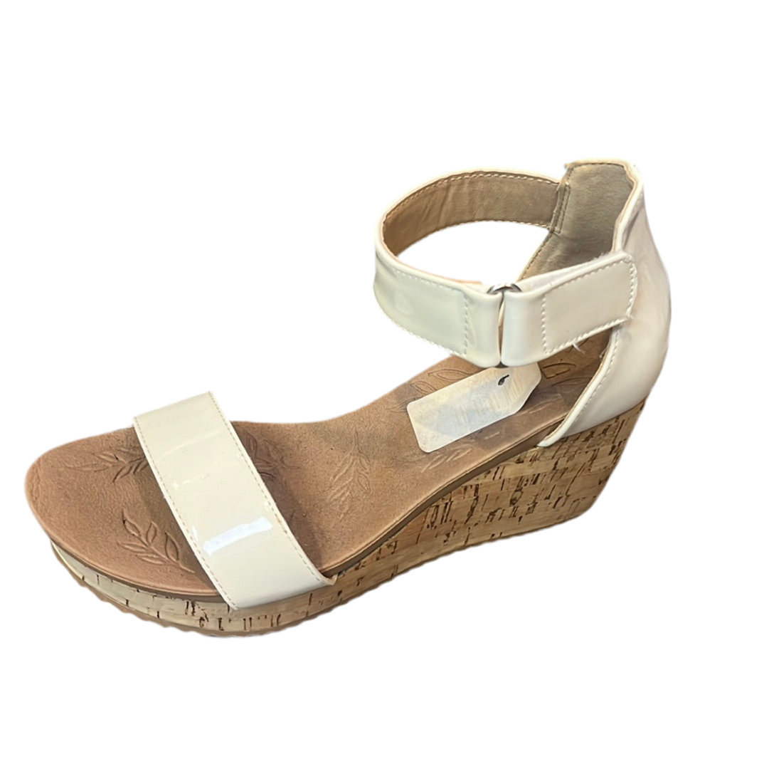 KAYA PATIN WHITE WEDGES