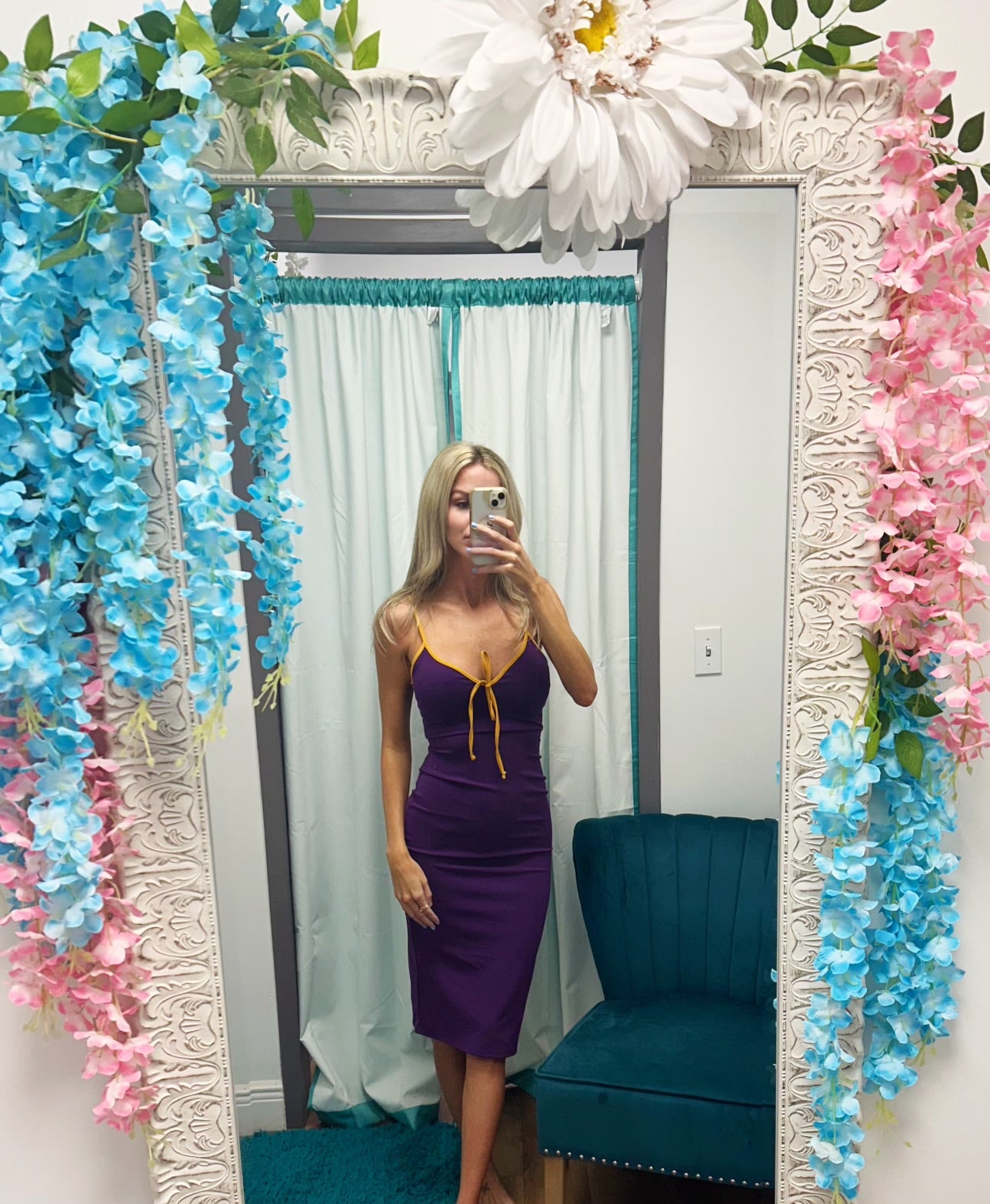 Geaux Tigahs Midi Bodycon Dress