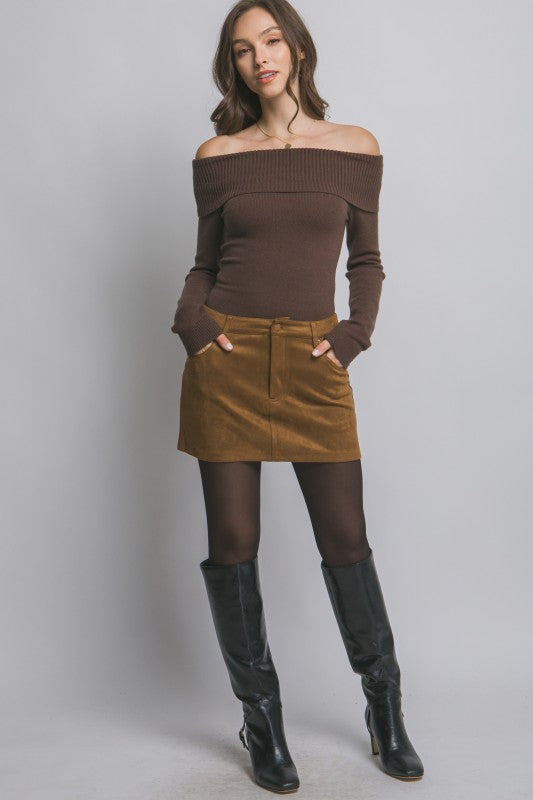 Mini Camel Skort