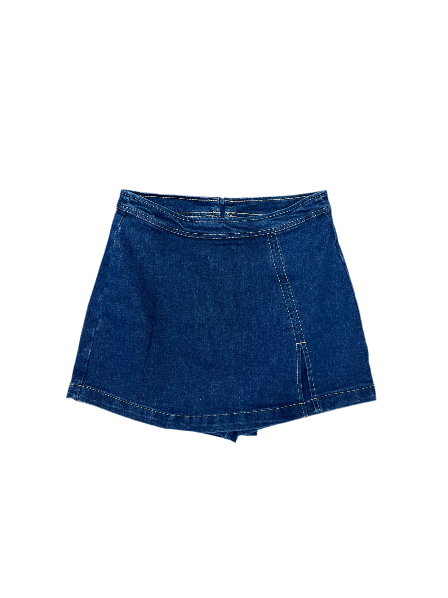 Mini Denim Skort w/zipper
