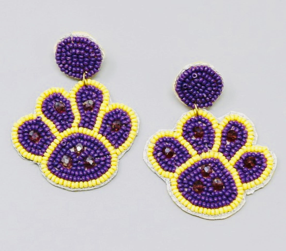 Paw Beaded Earrings