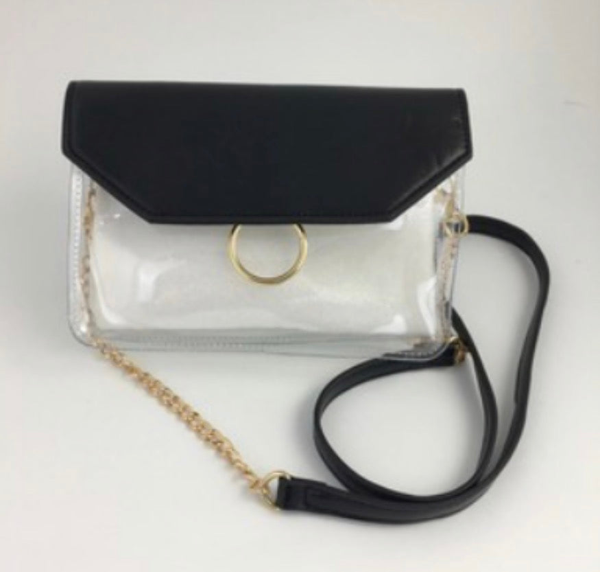 Trim clear purse