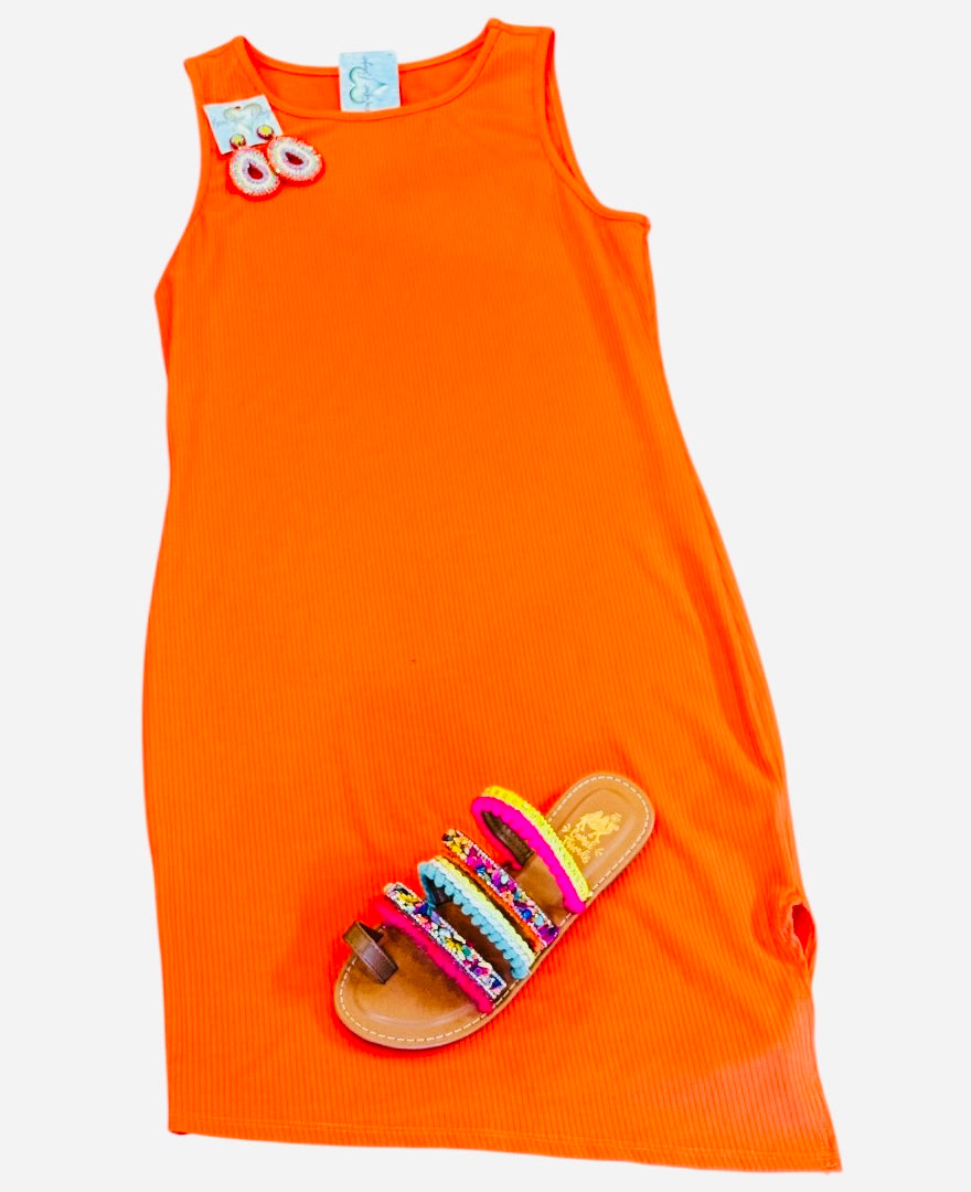 Orange Ya Beautiful Body Con DRESS