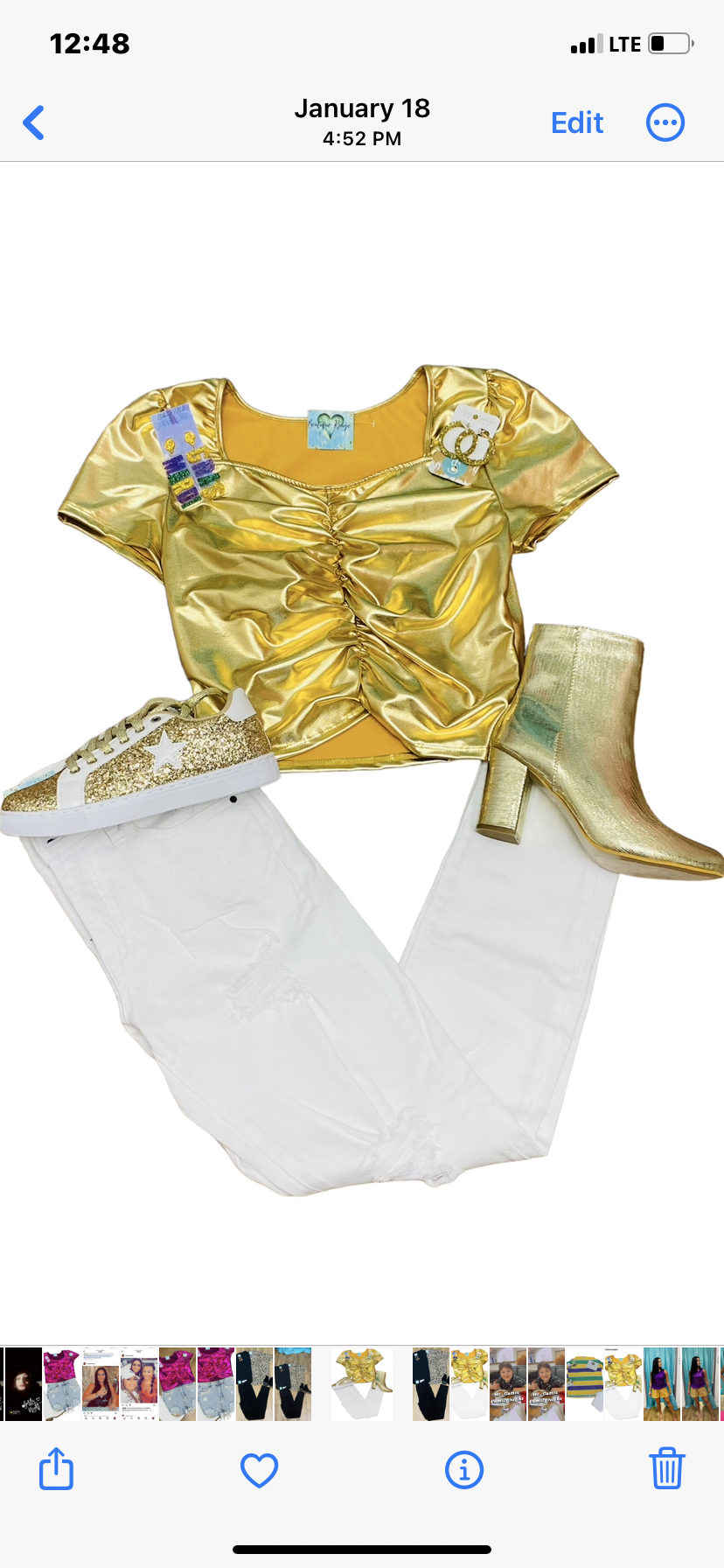 Gold Foil Top