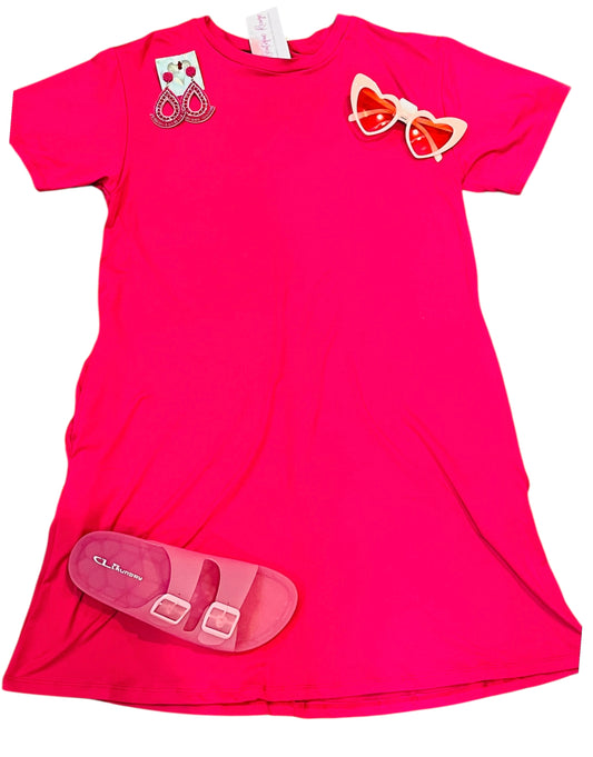 Tee Shirt Dress w/ Pockets