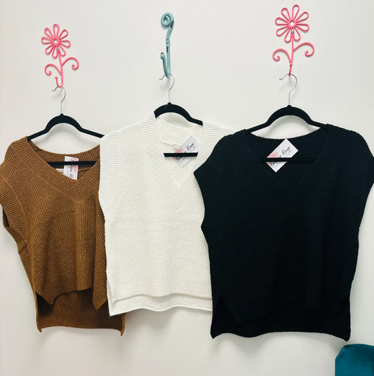 ITs To Hot But Fall Short V Neck Sweater