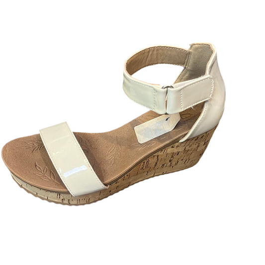KAYA PATIN WHITE WEDGES