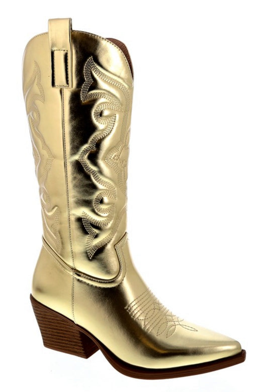 Stay Golden Cowgirl Boots