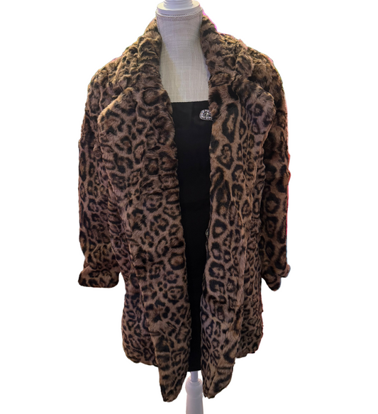 Sherry Love Leopard Faux Fur Coat