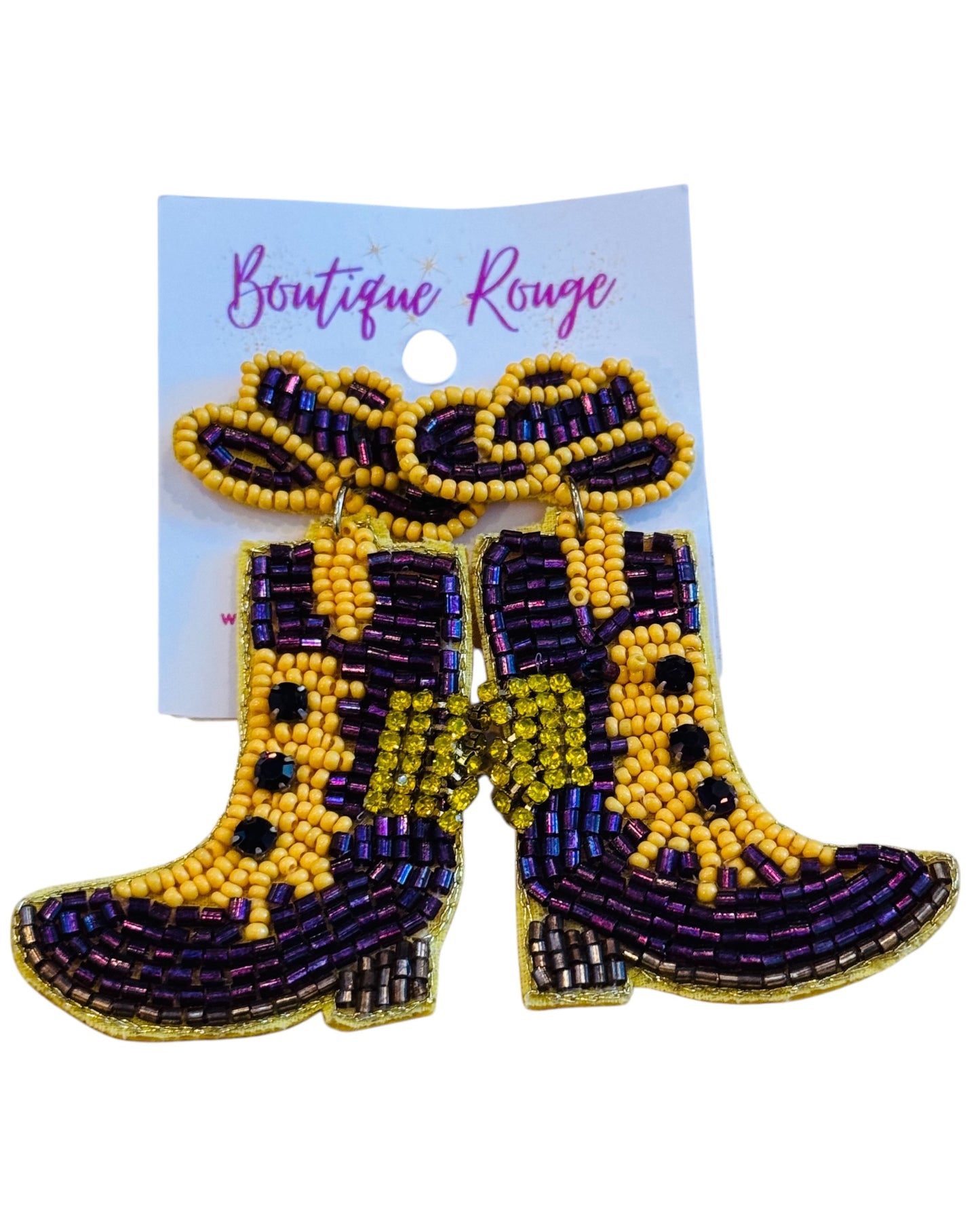Beaded Cowgirl Boot Gameday