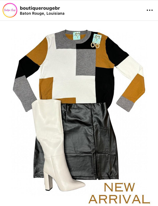 Color Block Sweater