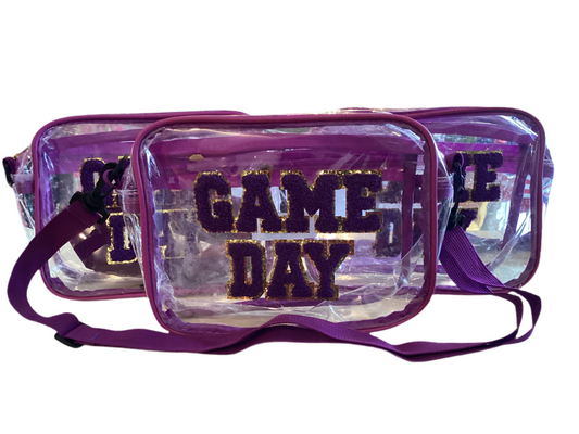 Clear Game Day Patch Stadium Bag