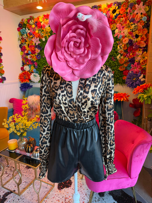 Smoking Leopard Print Top