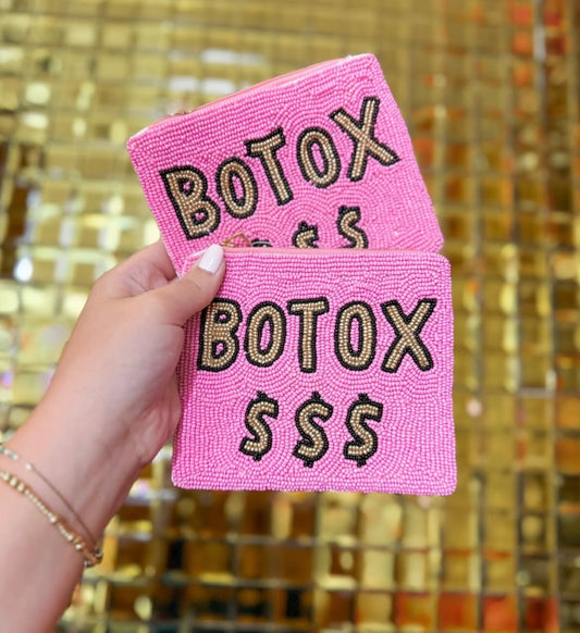 Botox Money Beaded Pouch